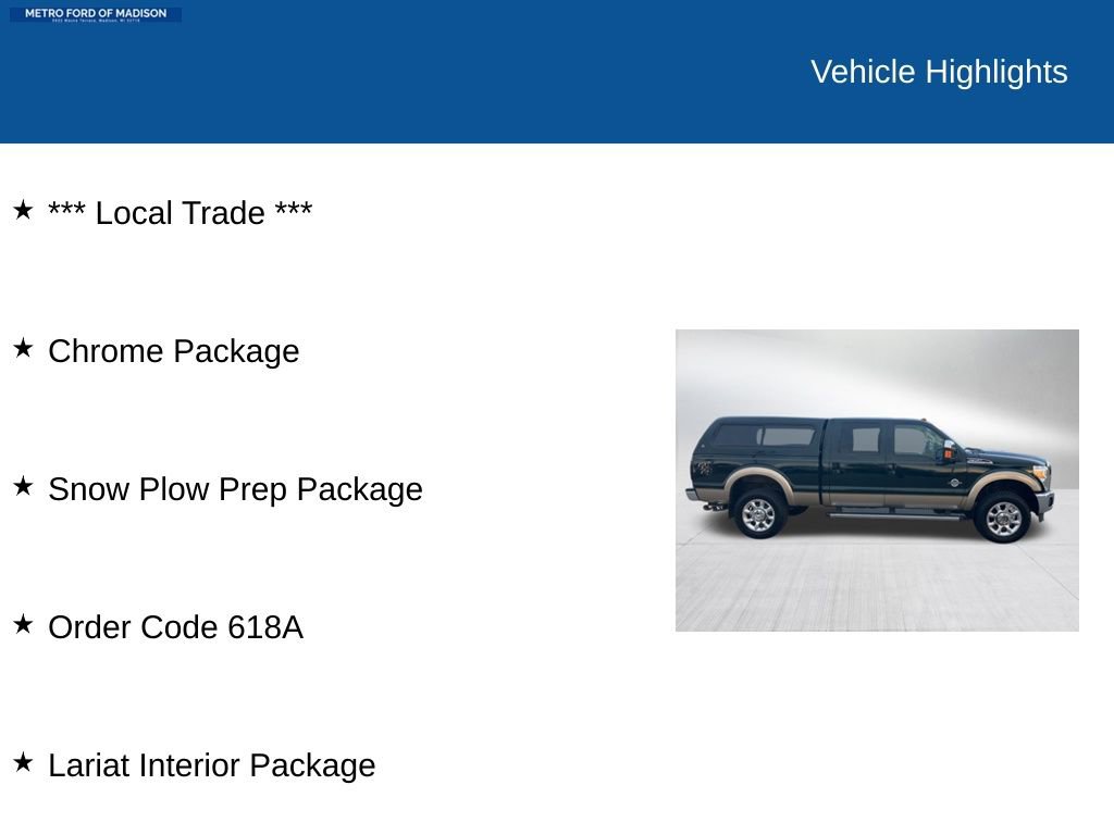 Used 2013 Ford F350 Lariat w/ Chrome Pkg image 2