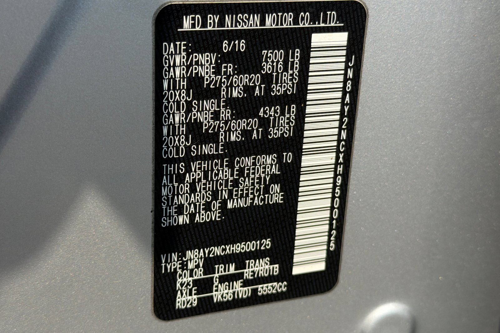 Used 2017 Nissan Armada Platinum w/ Interior Lighting Package AWD/4WD image 31