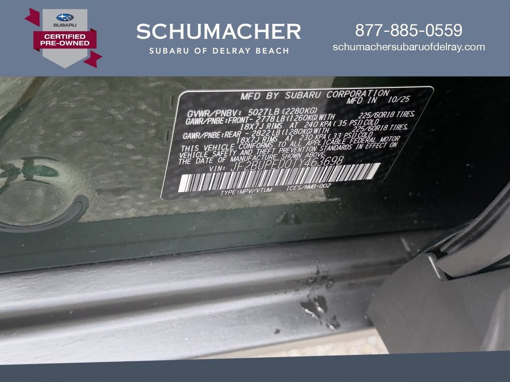 Certified 2026 Subaru Outback Touring AWD/4WD image 19