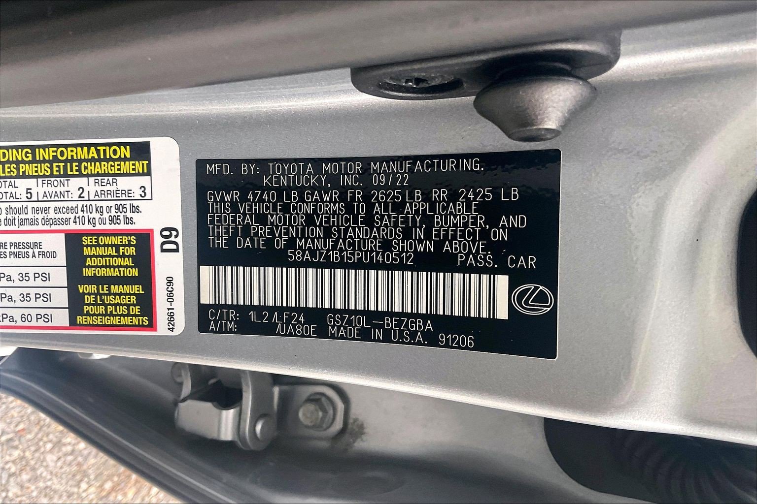 Used 2023 Lexus ES 350 F Sport FWD image 32