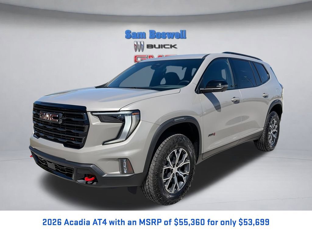 New 2026 GMC Acadia AT4