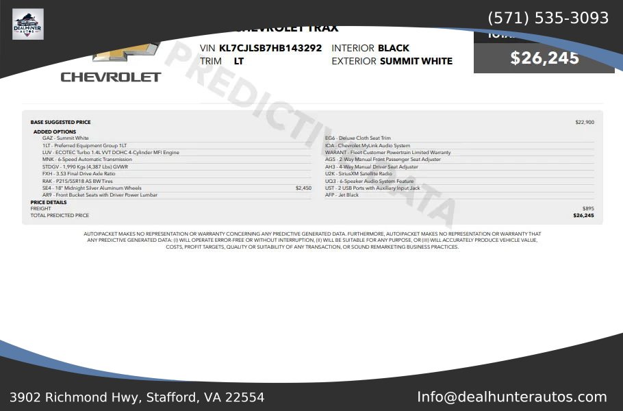 Used 2017 Chevrolet Trax LT w/ LT Convenience Package FWD image 40