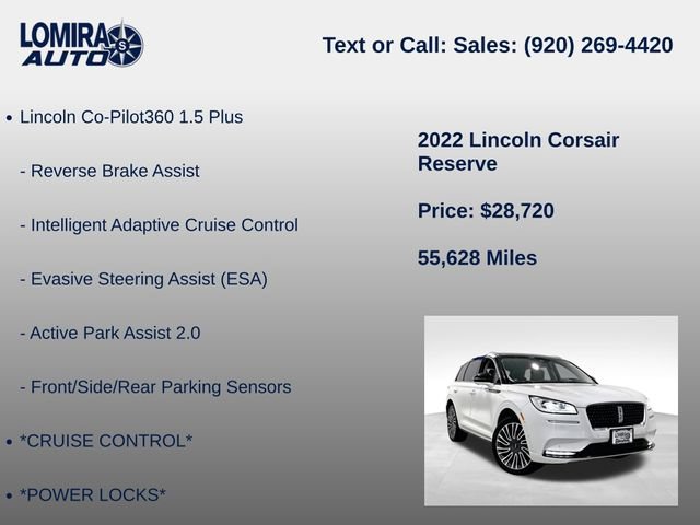 Used 2022 Lincoln Corsair Reserve w/ Equipment Group 201A AWD/4WD image 33
