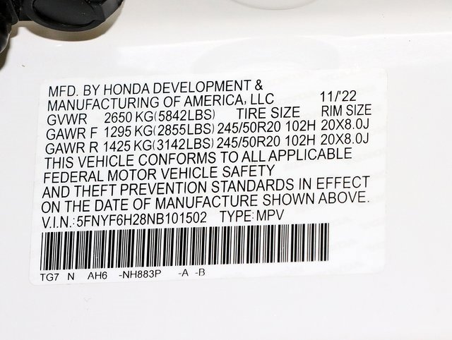 Used 2022 Honda Pilot Special Edition image 39