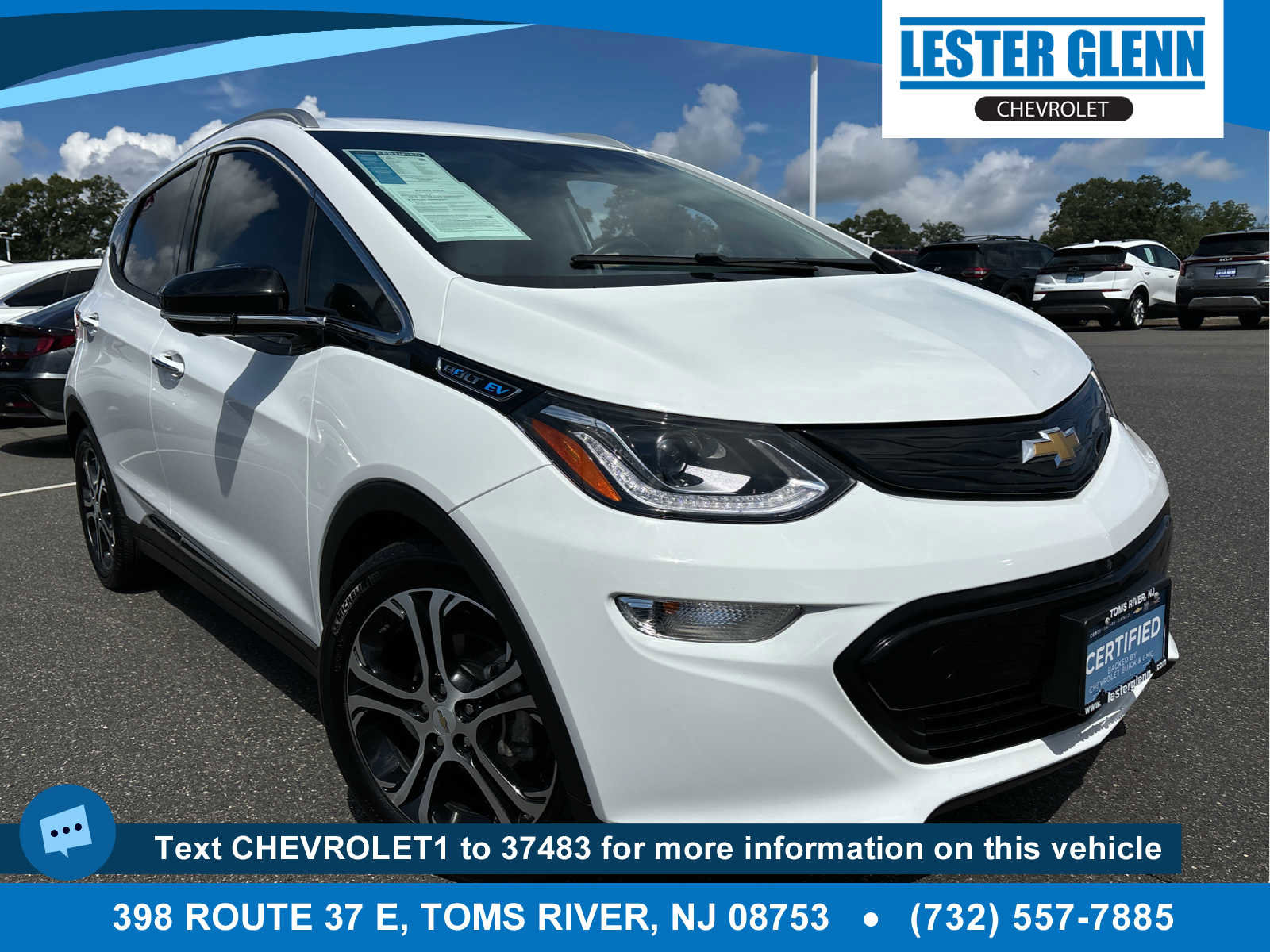 Certified 2021 Chevrolet Bolt Premier w/ Infotainment Package