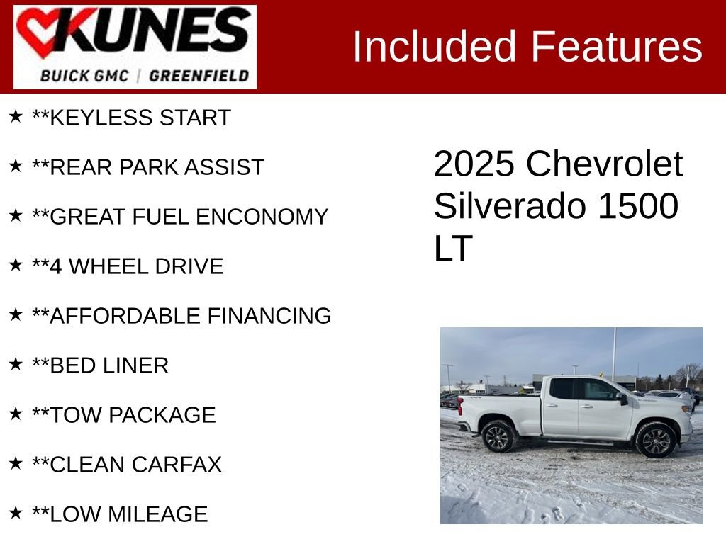 Used 2025 Chevrolet Silverado 1500 LT w/ Leather Package image 3