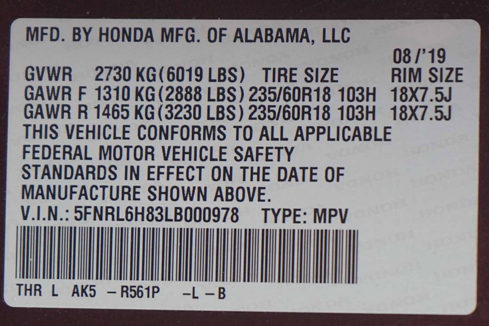 Used 2020 Honda Odyssey Touring image 30