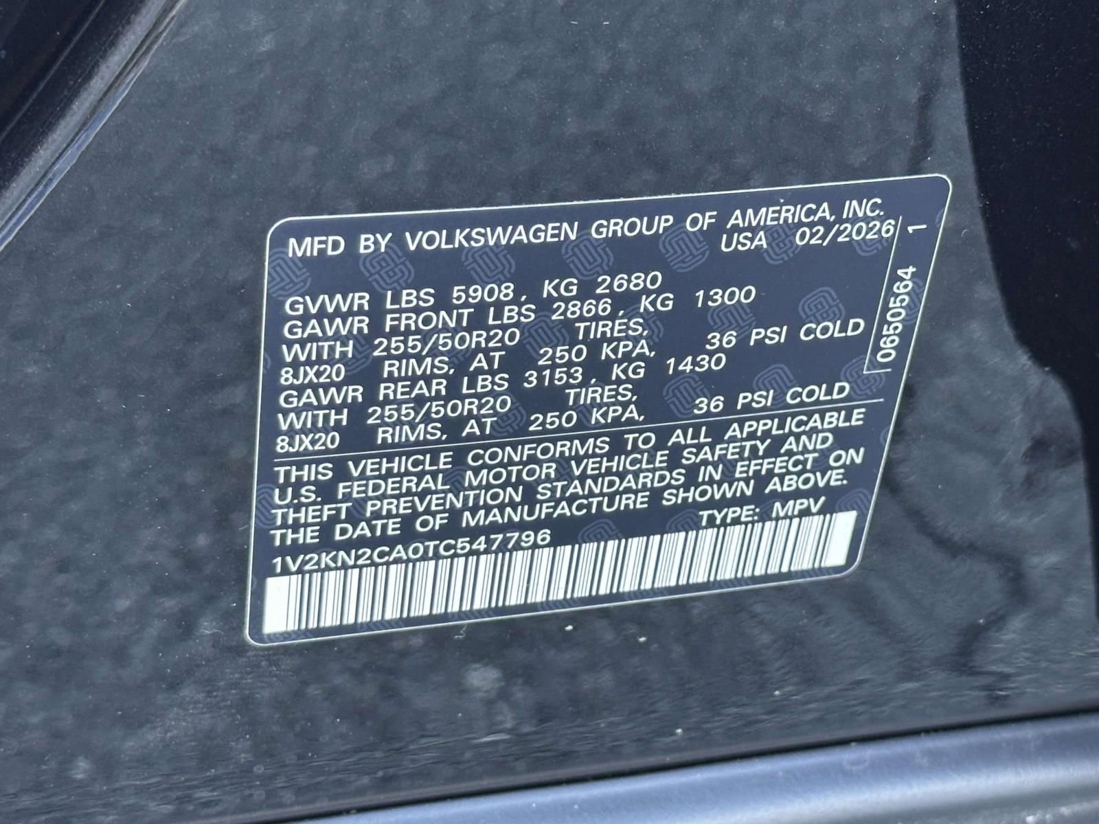 New 2026 Volkswagen Atlas SE image 16