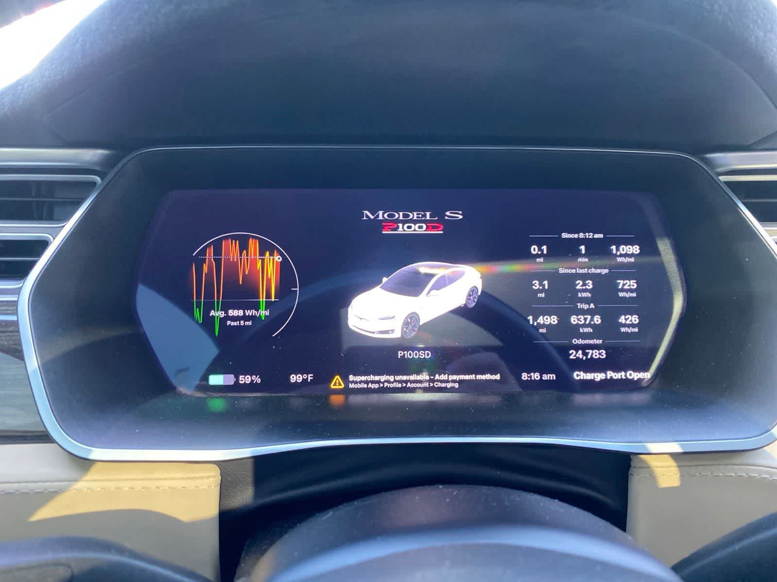 Used 2016 Tesla Model S P100D AWD/4WD image 16