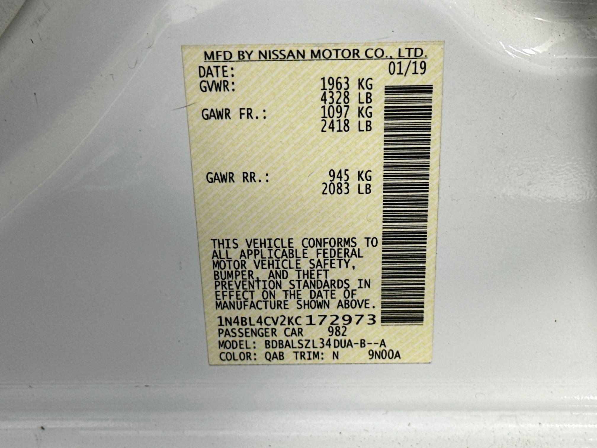 Used 2019 Nissan Altima 2.5 SR FWD image 12