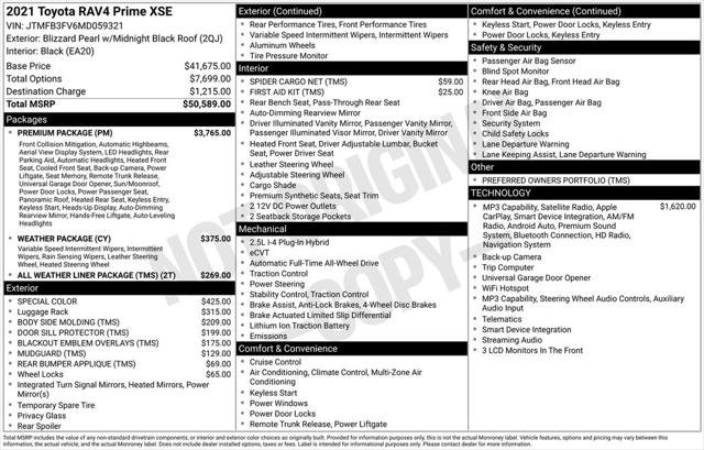 Certified 2021 Toyota RAV4 XSE w/ Premium Package AWD/4WD image 33
