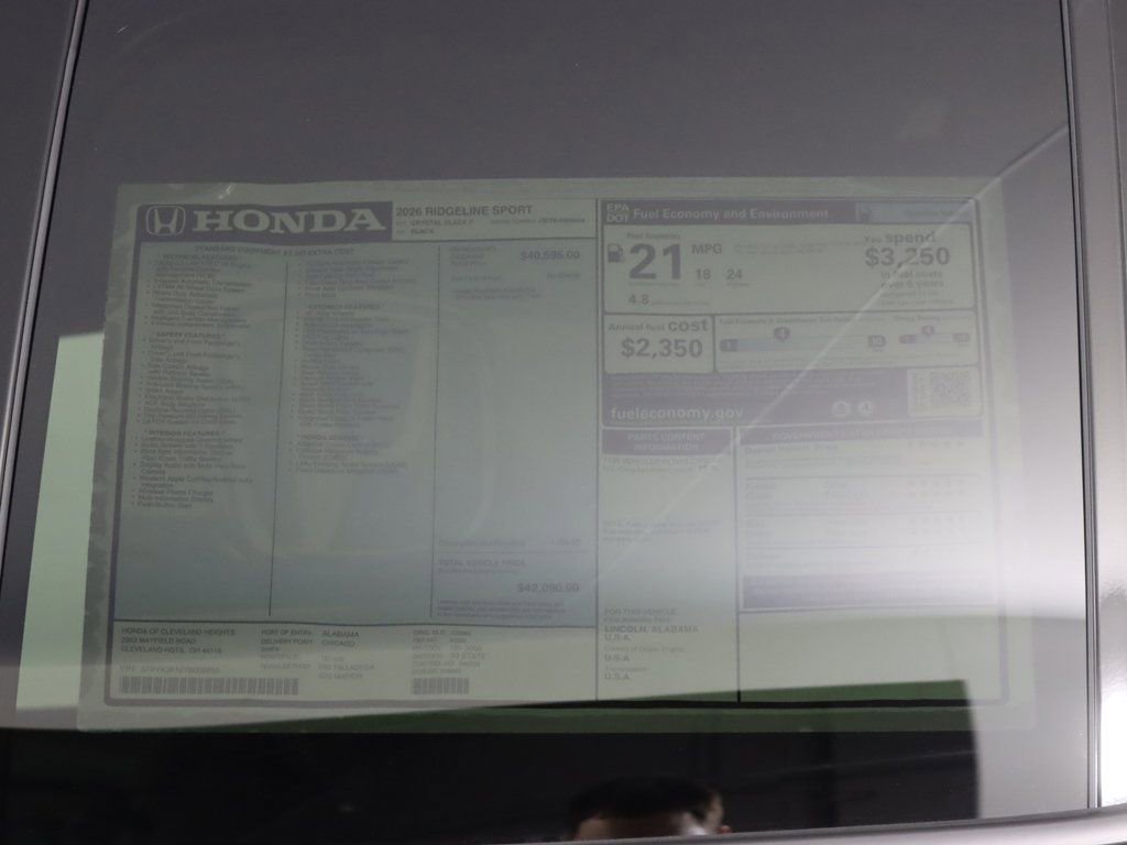 New 2026 Honda Ridgeline Sport image 23