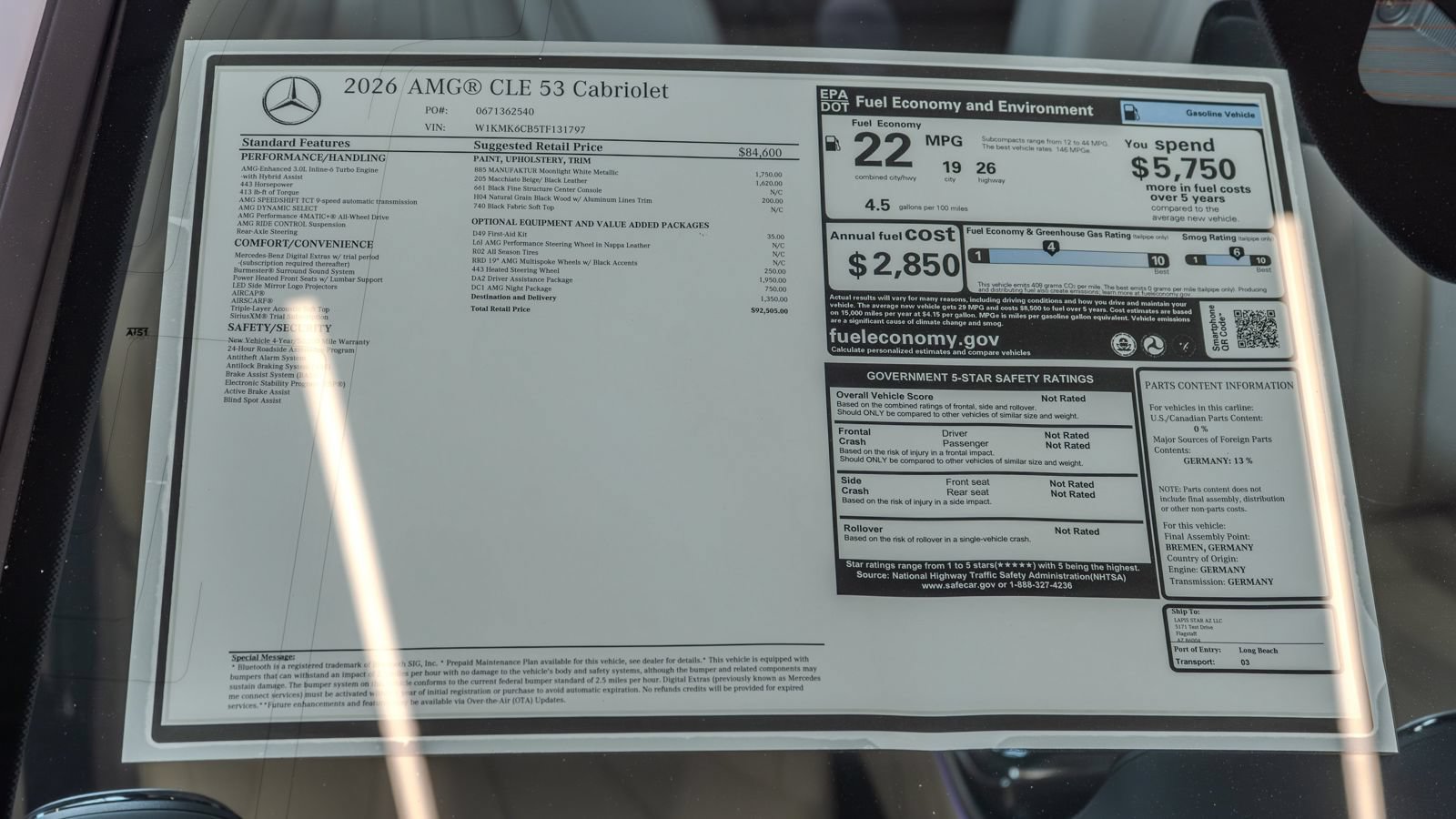 New 2026 Mercedes-Benz CLE 53 AMG 4MATIC Cabriolet image 40