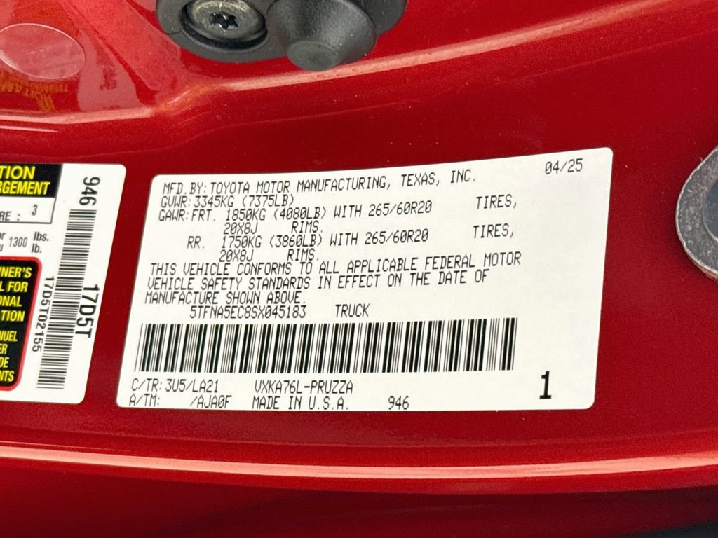 Certified 2025 Toyota Tundra Platinum AWD/4WD image 35
