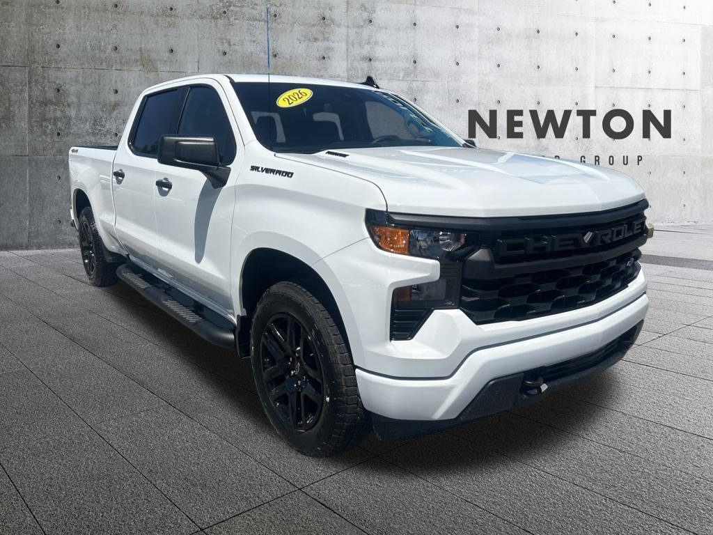 New 2026 Chevrolet Silverado 1500 Custom w/ Turbomax Blackout Package
