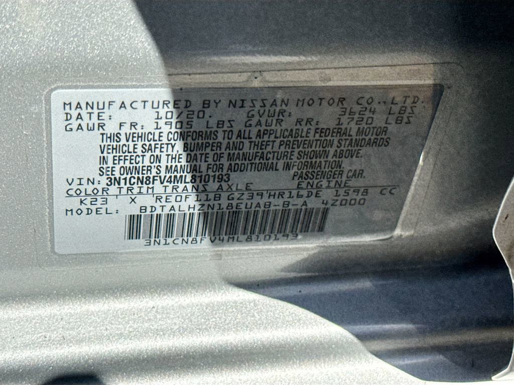 Used 2021 Nissan Versa SR w/ Convenience Package FWD image 25