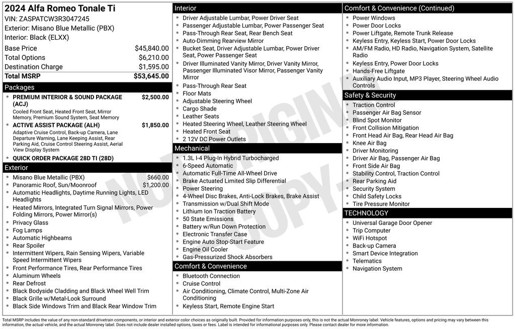 New 2024 Alfa Romeo Tonale Ti image 6