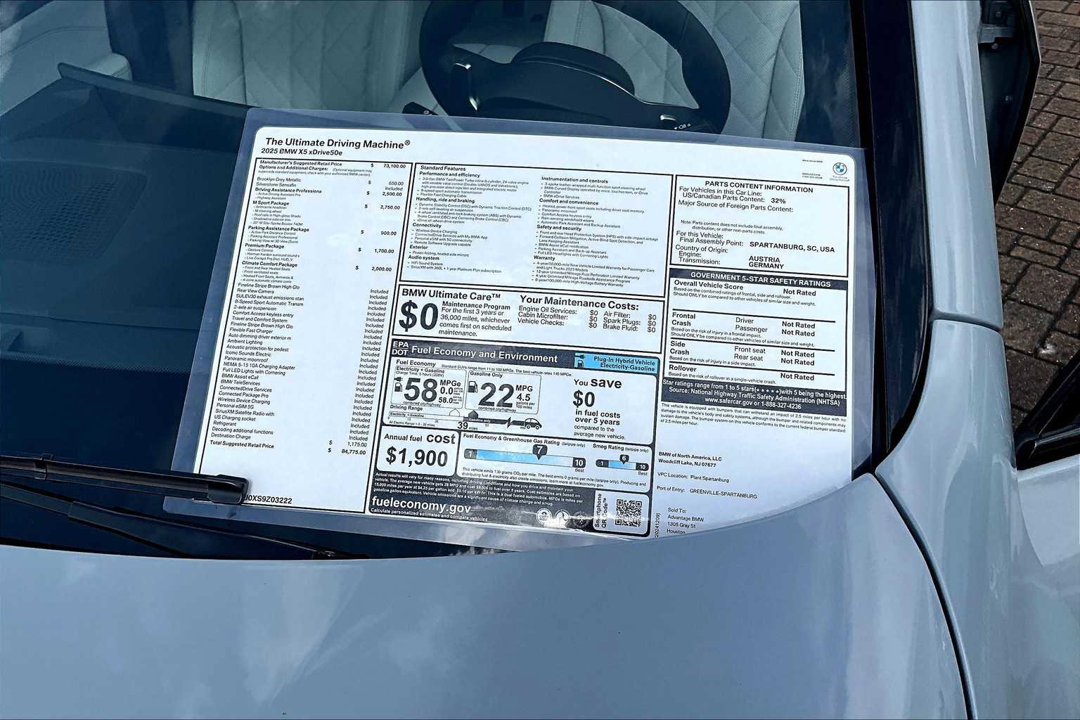 New 2025 BMW X5 xDrive50e w/ M Sport Package image 35