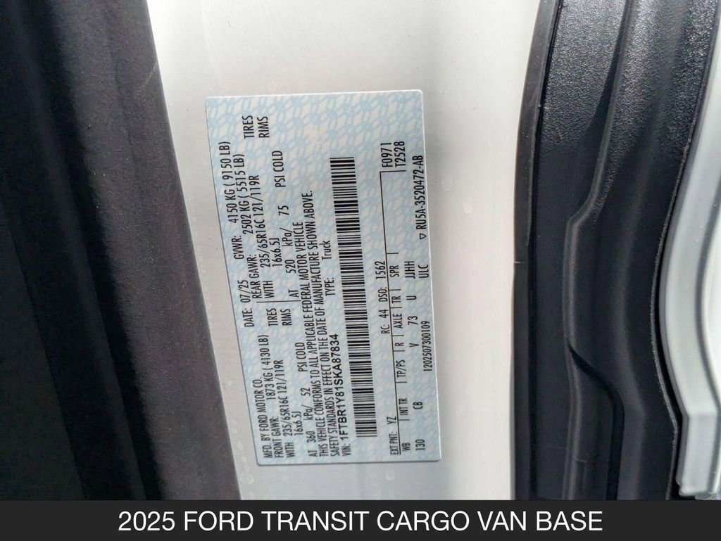 Used 2025 Ford Transit 250 Low Roof w/ Exterior Upgrade Package RWD image 23