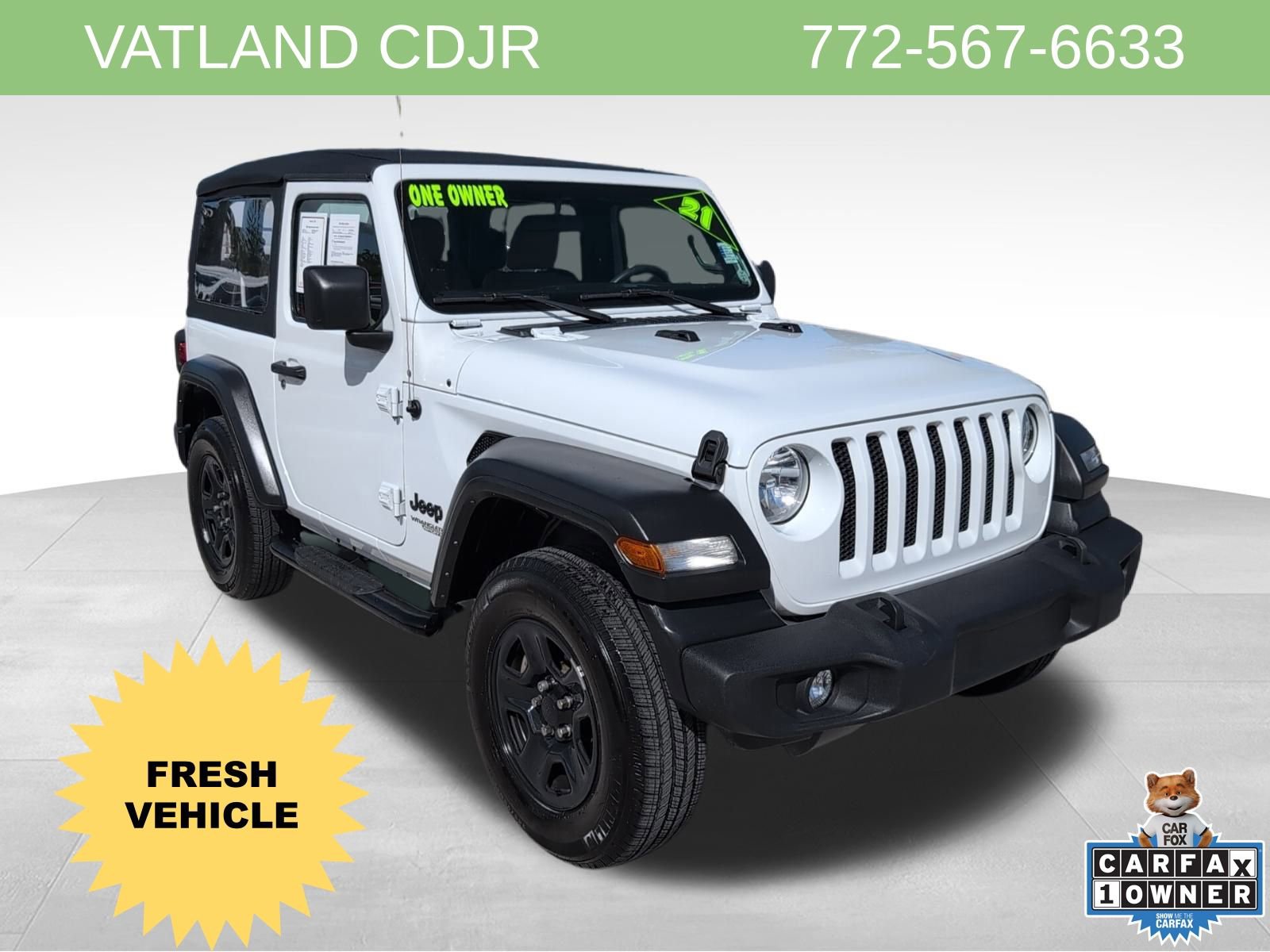 Certified 2021 Jeep Wrangler Sport