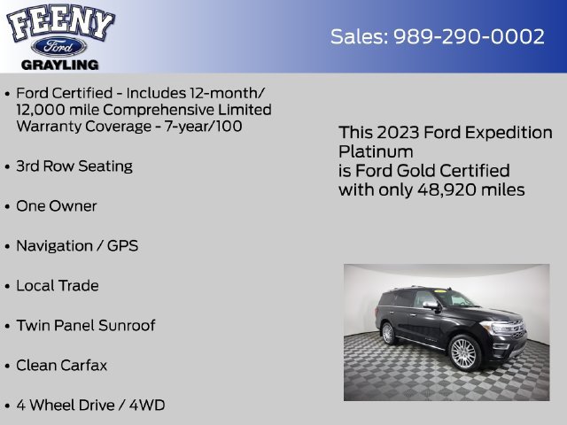 Certified 2023 Ford Expedition Platinum AWD/4WD image 5