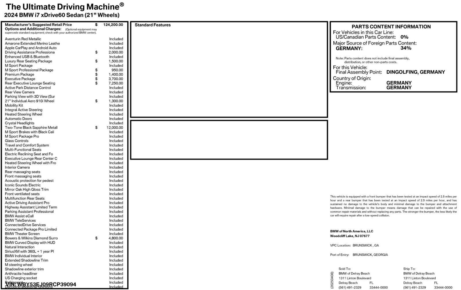 Used 2024 BMW i7 xDrive60 image 77