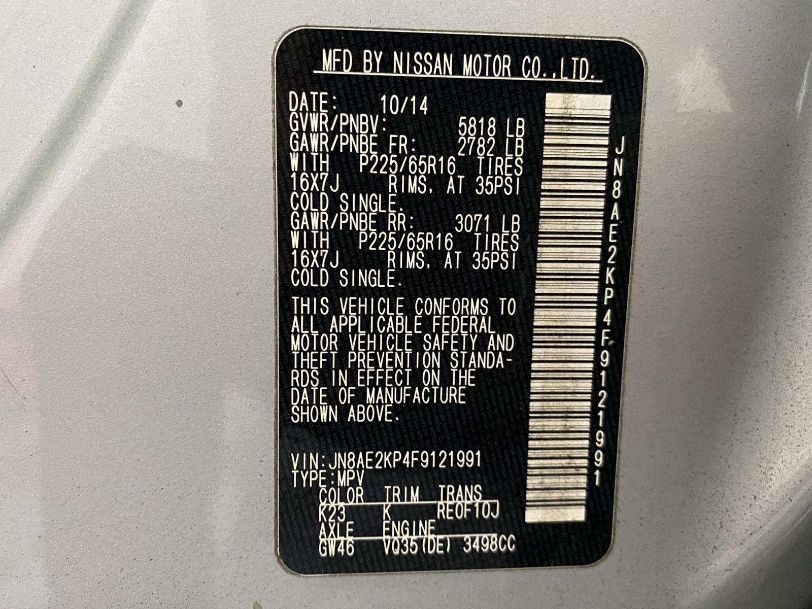 Used 2015 Nissan Quest SV FWD image 28