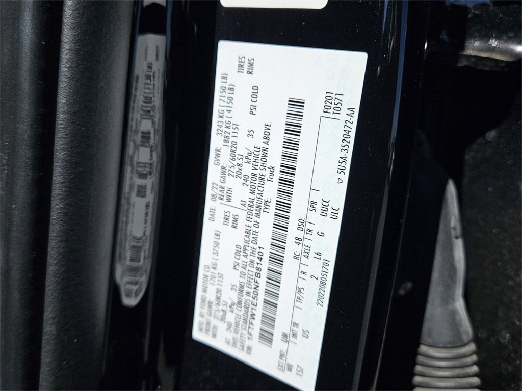 Used 2022 Ford F150 XLT w/ Equipment Group 302A High image 18