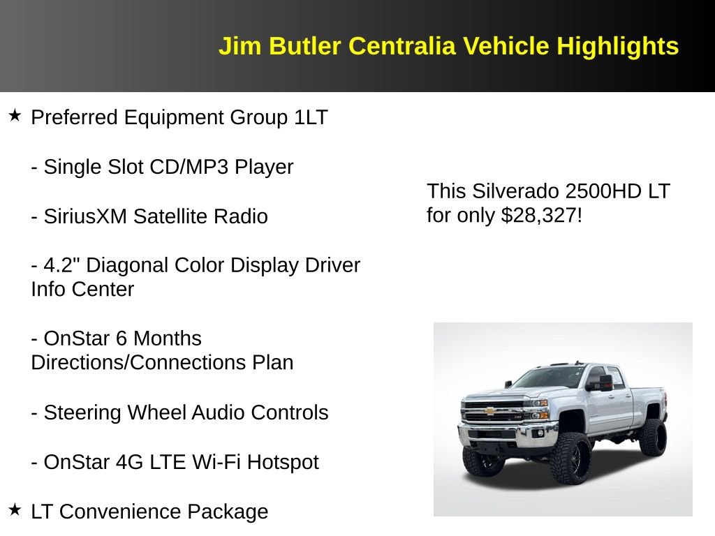 Used 2015 Chevrolet Silverado 2500 LT w/ LT Convenience Package AWD/4WD image 17