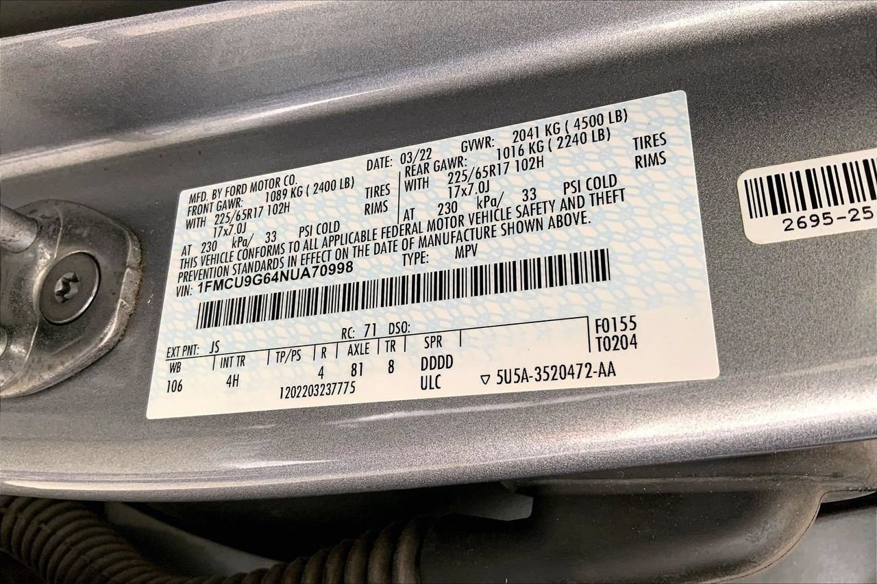 Used 2022 Ford Escape SE AWD/4WD image 8