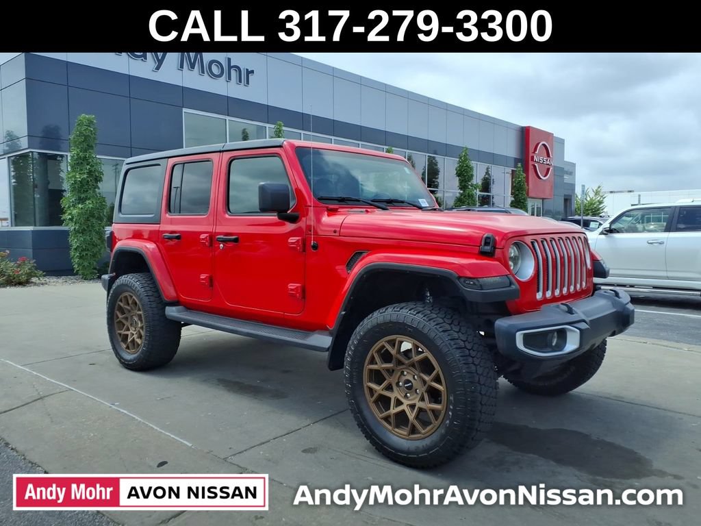 Used 2021 Jeep Wrangler Unlimited Sahara w/ Uconnect 4C Nav & Sound Group