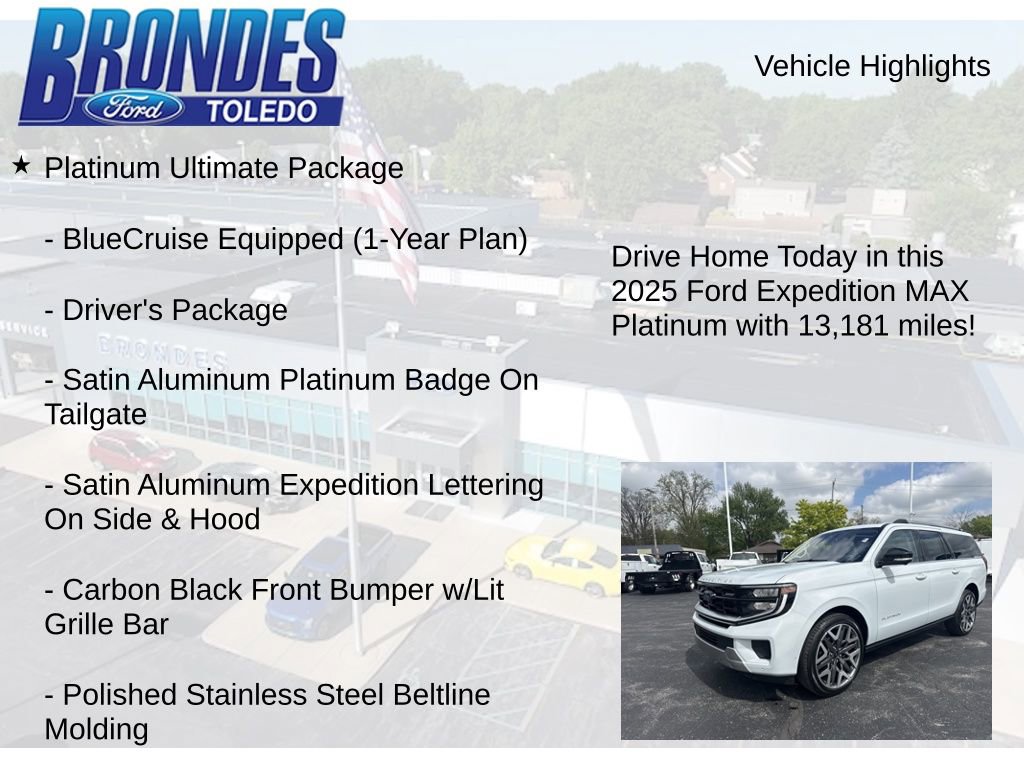 Used 2025 Ford Expedition Max Platinum w/ Platinum Ultimate Package AWD/4WD image 5