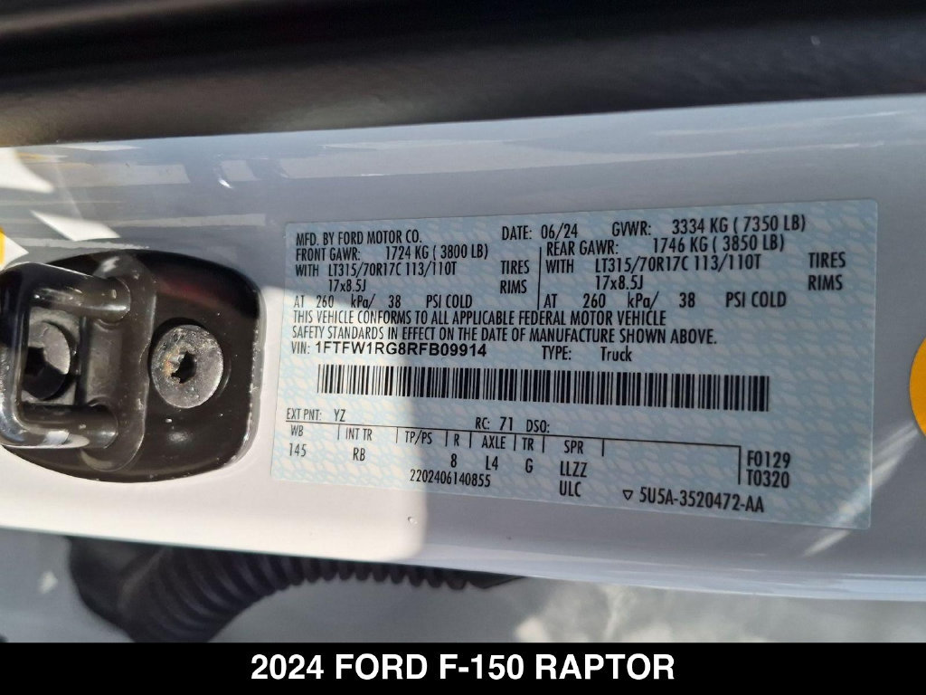 Used 2024 Ford F150 Raptor AWD/4WD image 25