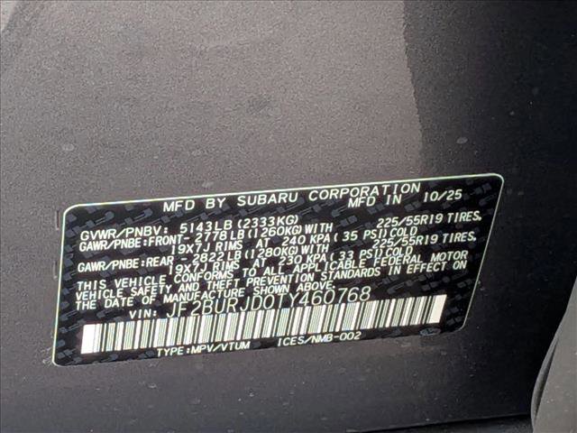 New 2026 Subaru Outback Touring XT image 18