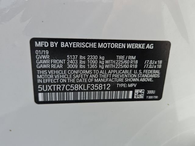 Used 2019 BMW X3 sDrive30i w/ Convenience Package image 7