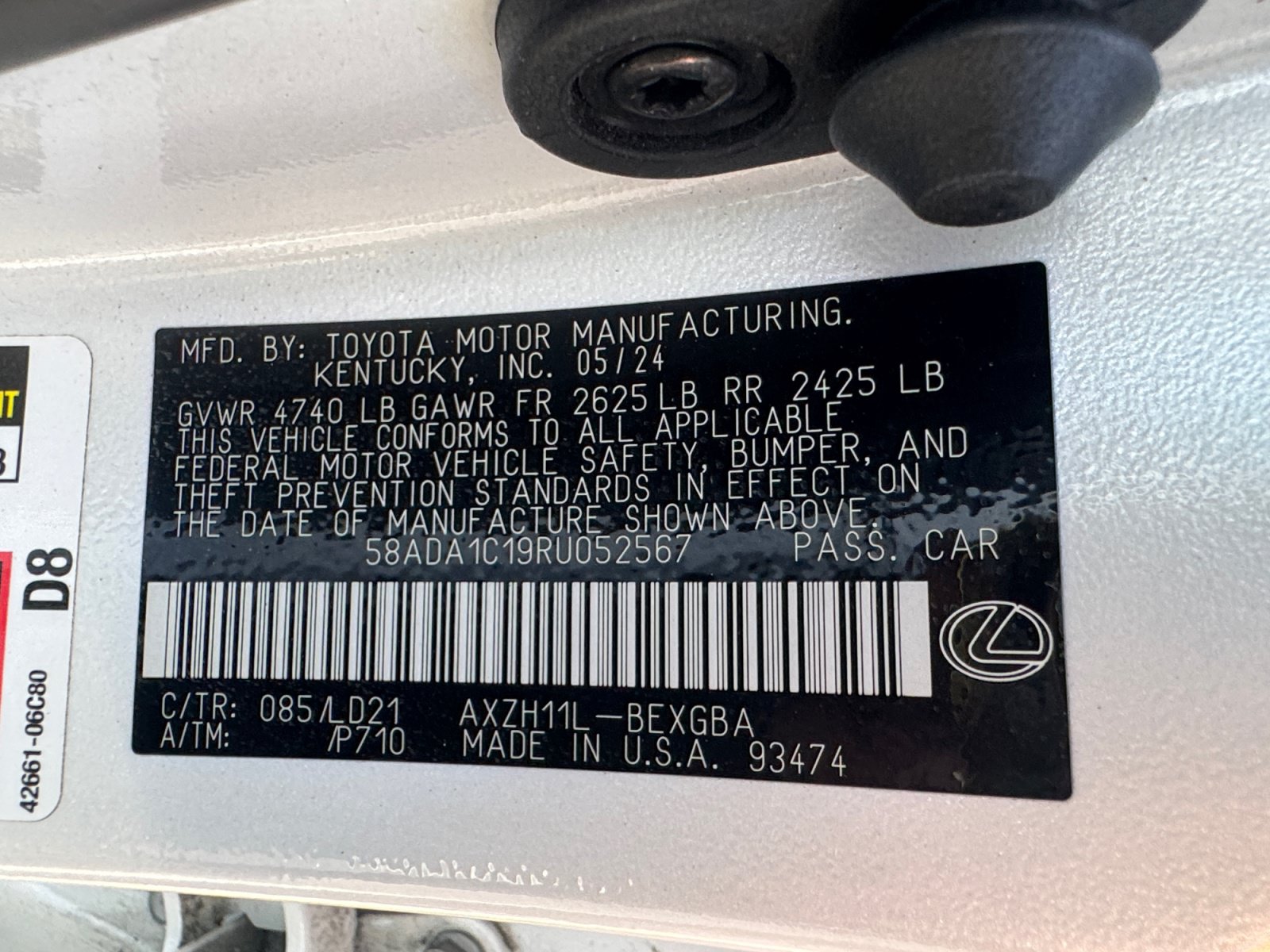 Used 2024 Lexus ES 300h w/ Premium Package FWD image 16