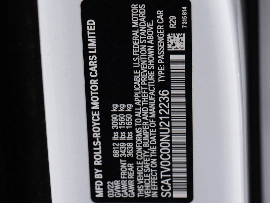 Certified 2022 Rolls-Royce Ghost w/ Ghost Package AWD/4WD image 57