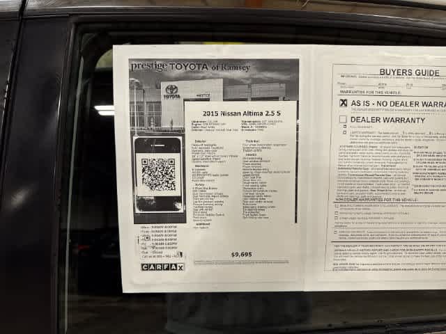 Used 2015 Nissan Altima 2.5 S w/ Power Driver Seat Package FWD image 12