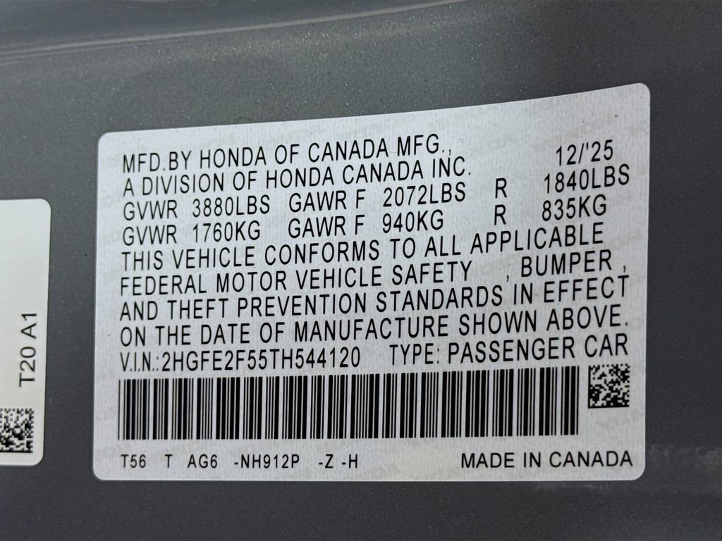 New 2026 Honda Civic Sport image 29