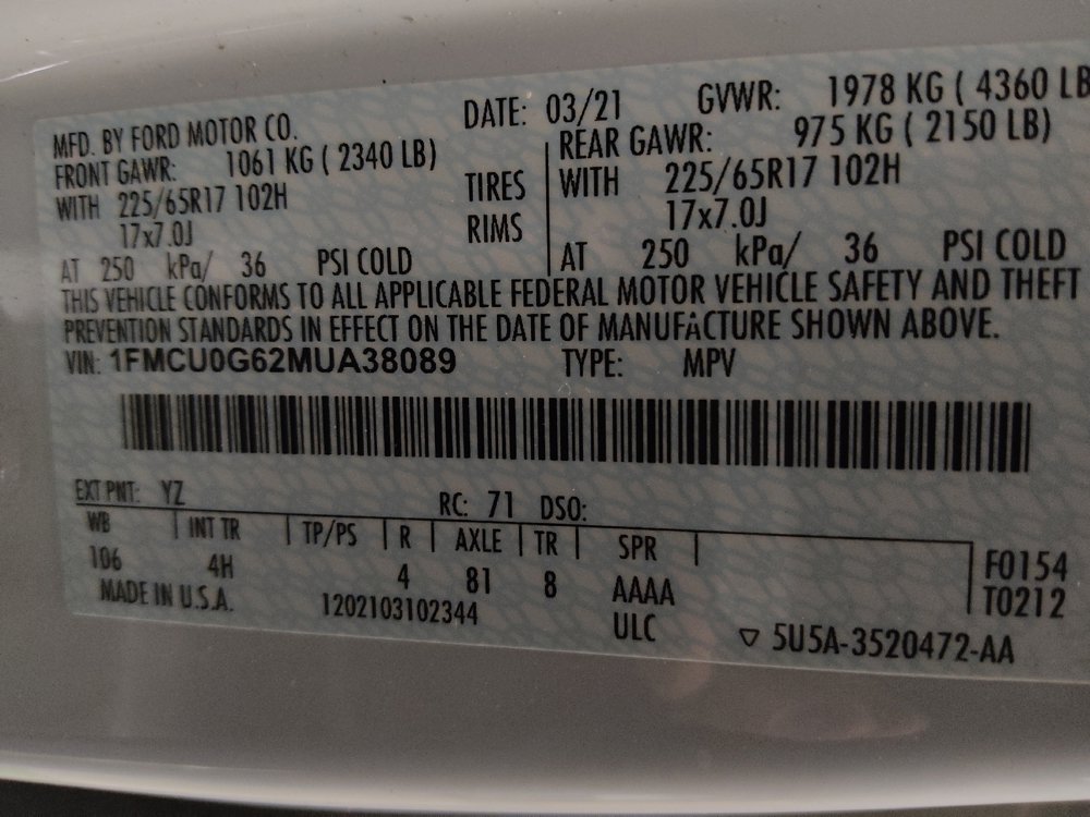 Used 2021 Ford Escape SE FWD image 33