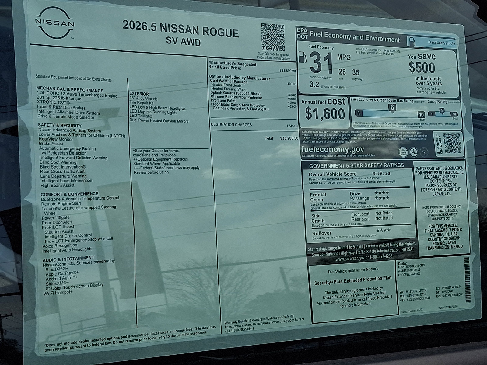 New 2026 Nissan Rogue SV w/ Cold Weather Package AWD/4WD image 20
