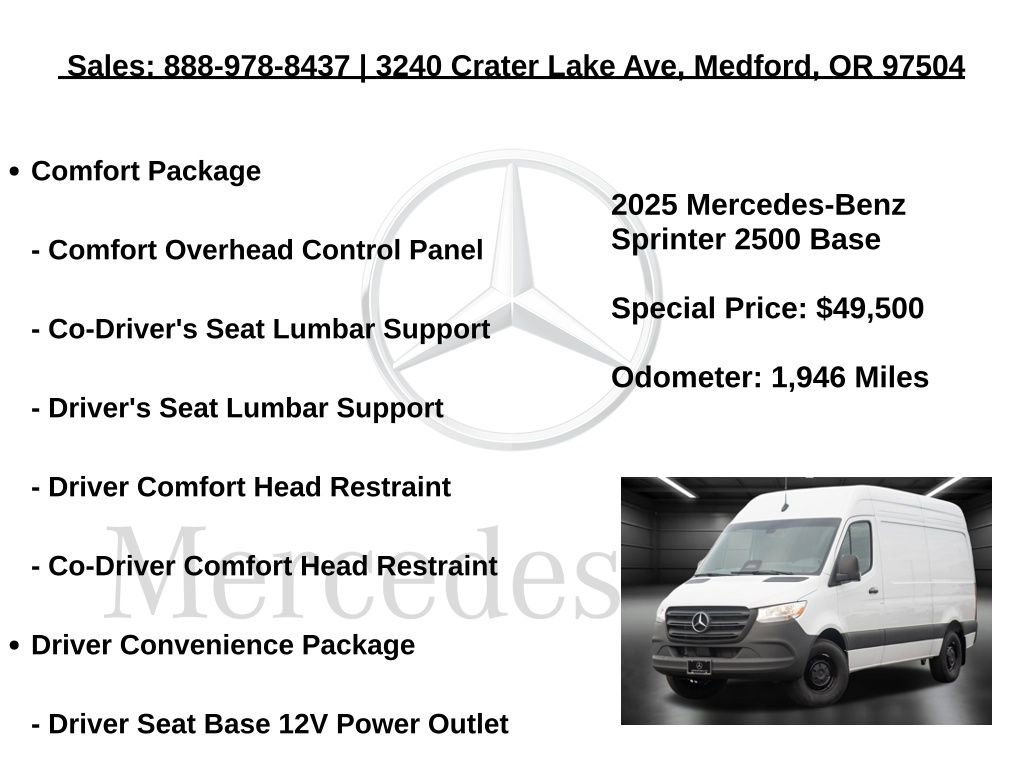 Used 2025 Mercedes-Benz Sprinter 2500 image 5