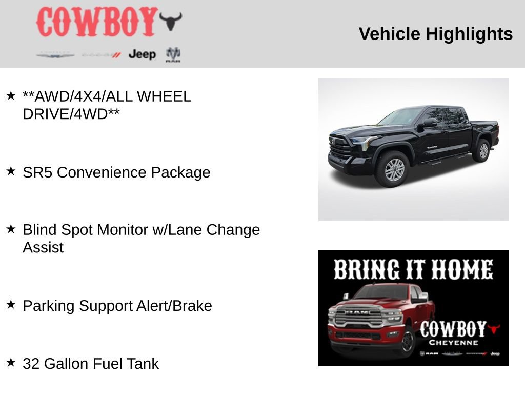 Used 2023 Toyota Tundra SR5 w/ SR5 Convenience Package AWD/4WD image 5