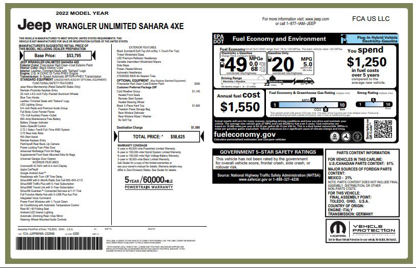 Used 2022 Jeep Wrangler Unlimited Sahara w/ Cold Weather Group image 4