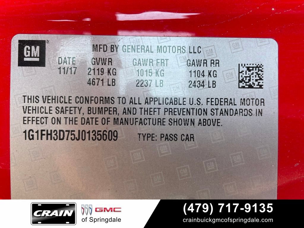 Used 2018 Chevrolet Camaro SS RWD image 31