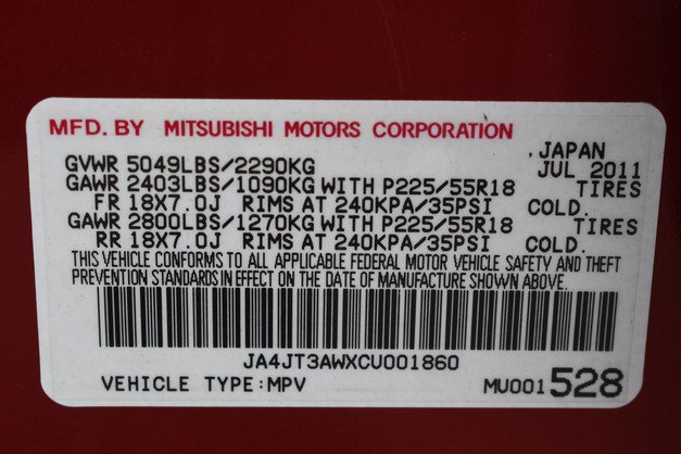 Used 2012 Mitsubishi Outlander SE AWD/4WD image 33