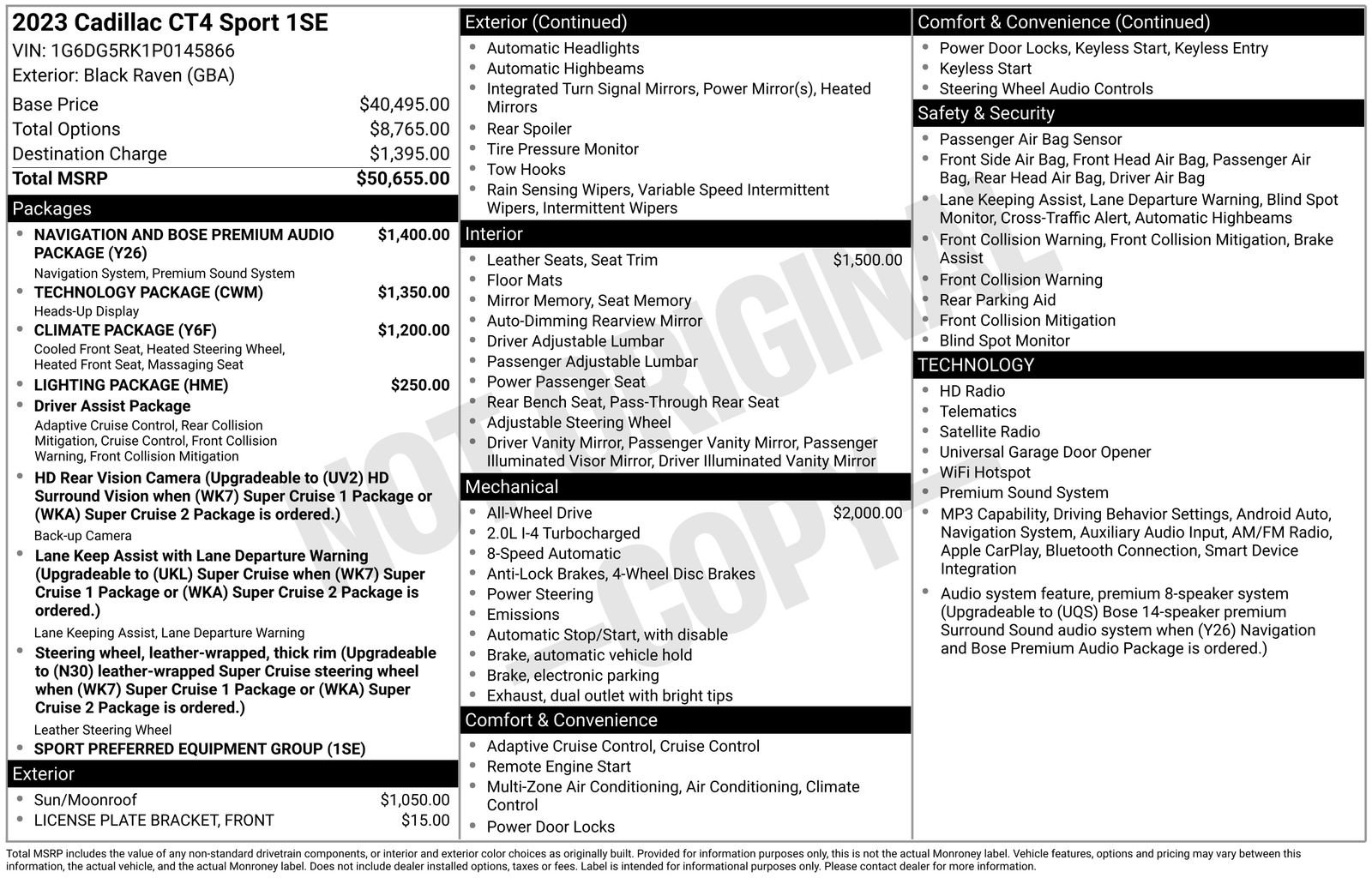 Certified 2023 Cadillac CT4 Sport AWD/4WD image 7