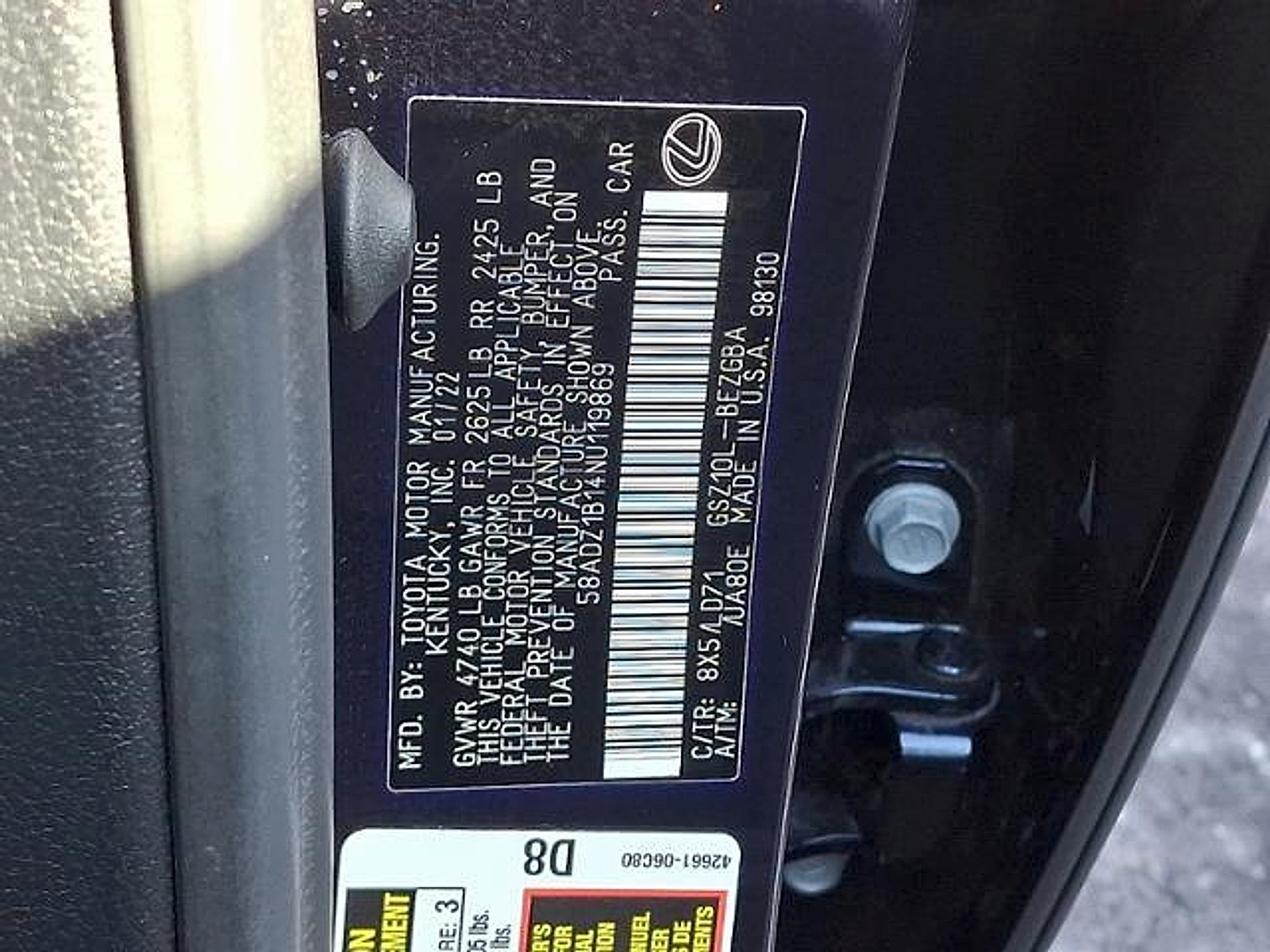 Used 2022 Lexus ES 350 w/ Premium Package FWD image 30