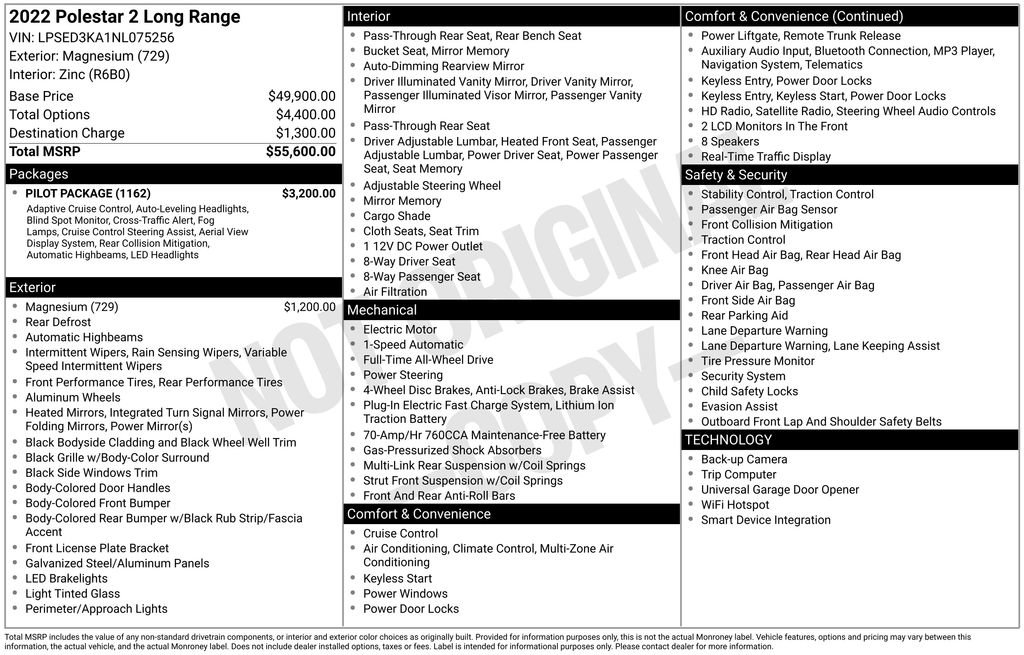 Used 2022 Polestar Polestar 2 w/ Pilot Package image 15