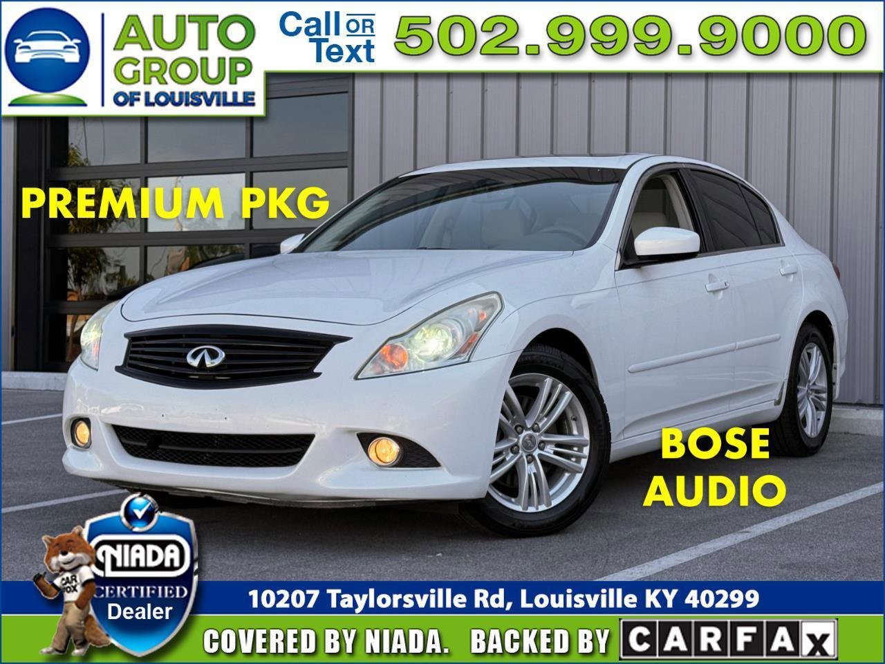 Used 2010 INFINITI G37 x Sedan w/ Premium Pkg AWD/4WD image 1